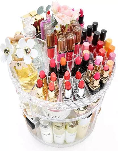Organizador de cosméticos giratorios