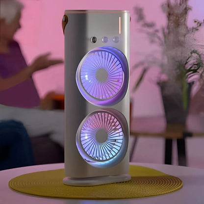 VENTILADOR PORTATIL + HUMIDIFICADOR