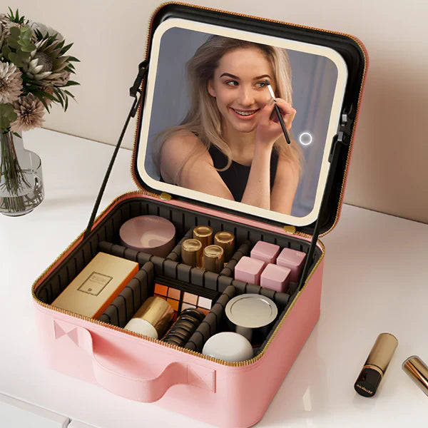 Maletín de maquillaje LED