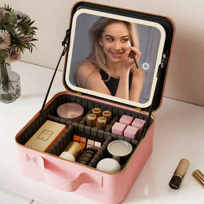 Maletín de maquillaje LED