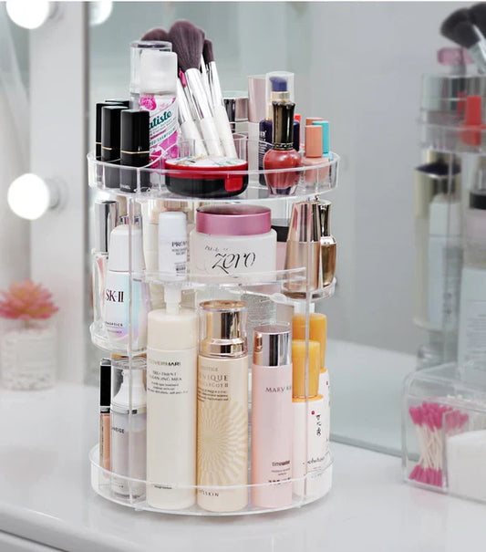 Organizador de cosméticos giratorios